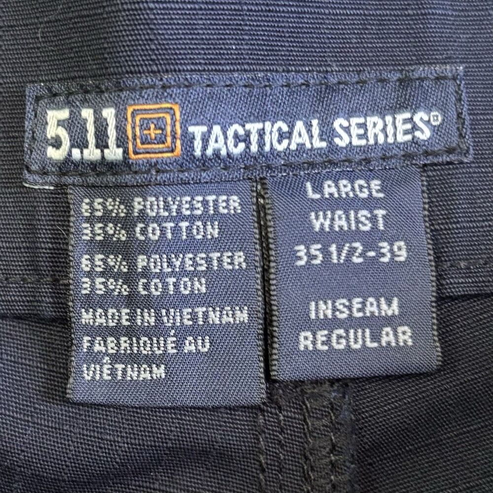 5.11 Tactical Series Cargo Pants Men's Size Large Navy Blue Ripstop Medical EMT - Picture 5 of 10